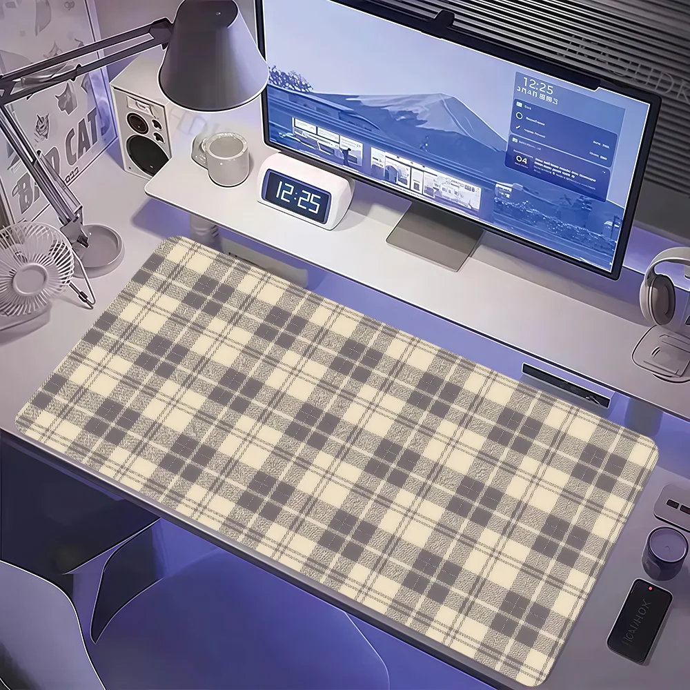 Striped Mouse Pad Mouse Pad Large Non-slip Lockedge Desktop Computer Desk Mat Keyboard Writing MousePad Office Gamer Student