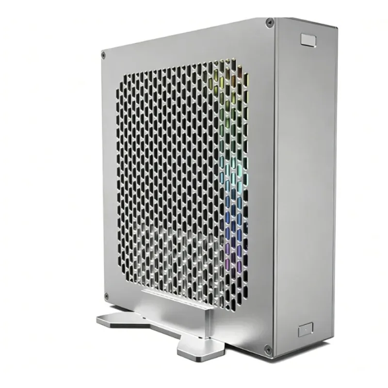DC M2 All Aluminum 2.2L Mini ITX Chassis Special For Nuclear Display Built In DC ATX Power Supply Small Main Case