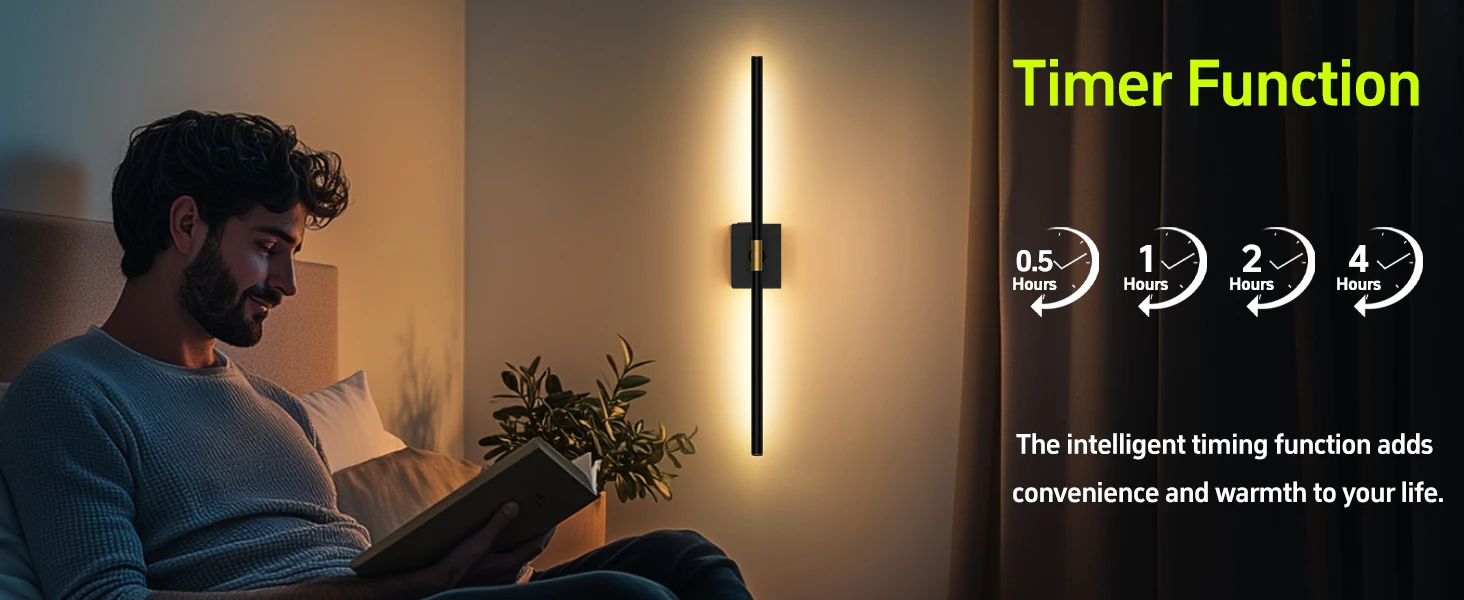 wall sconce with timer