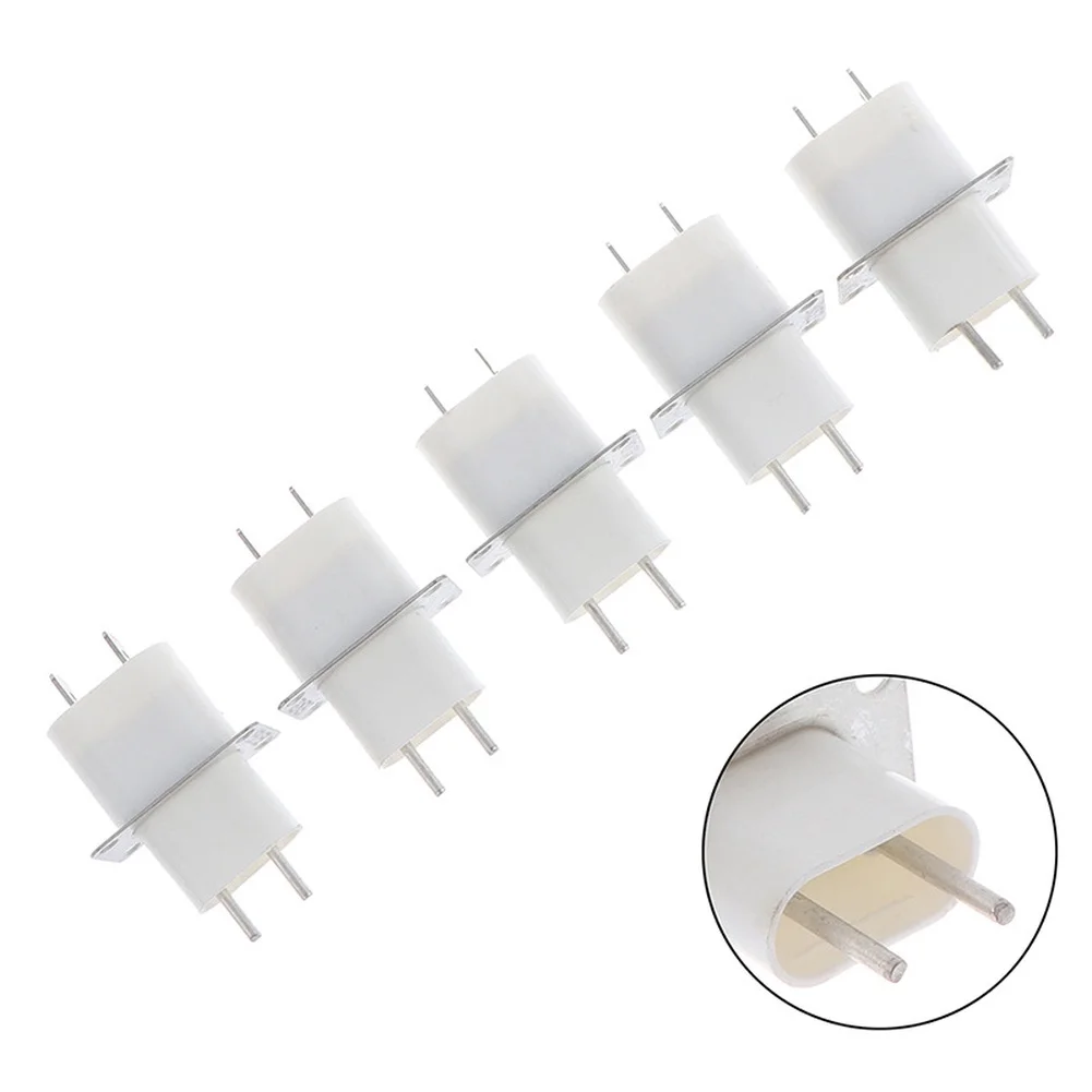 5Pcs Microwave Magnetron Terminal Pins With Through Core Capacitor ABS Metal Oven Repair Connector Home Appliance Replacement
