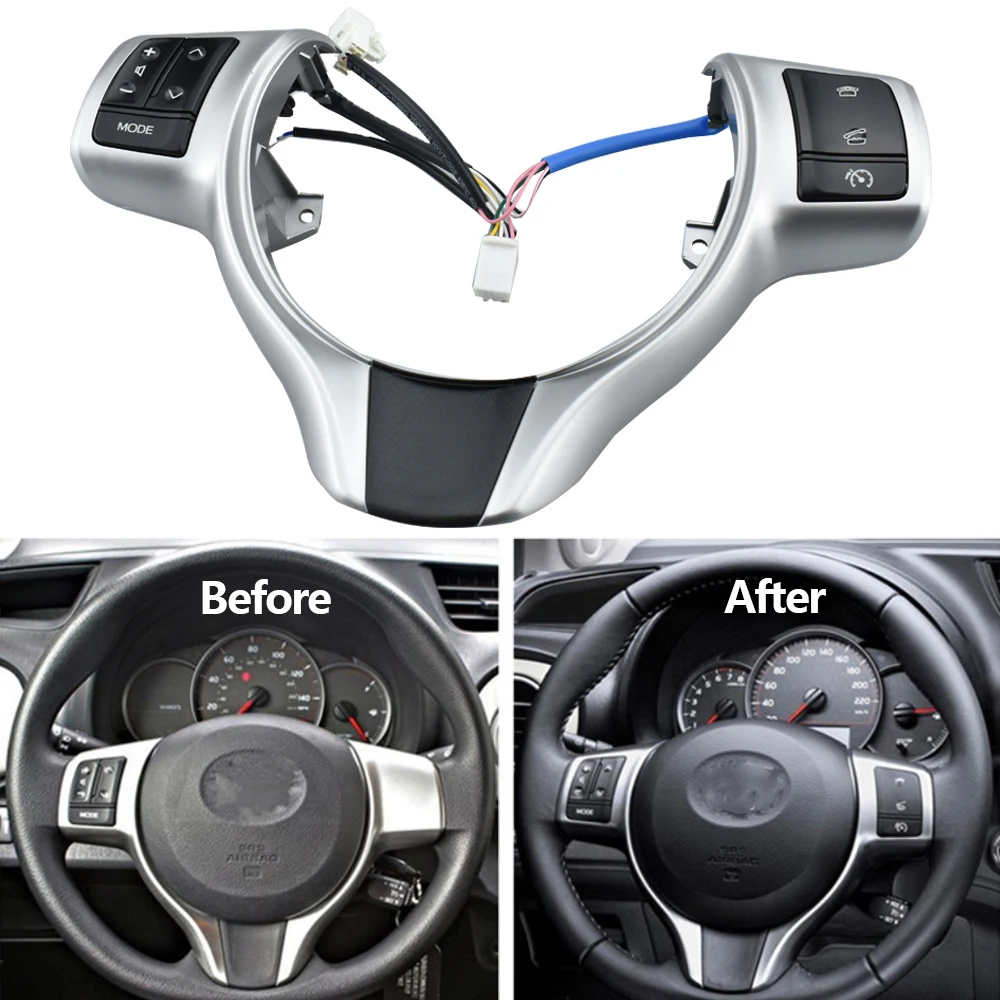 Multifunctional Steering Wheel For Toyota Vitz / Yaris Buttons Bluetooth Phone For Toyota Yaris 2012-2017 Verso-S 2012-2014