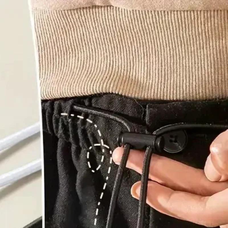 

2M Strong Elastic Band Sweatpants Waist Drawstring Strap With Threading Device ,Cord Lock Stopper DIY Sewing Band Accessories