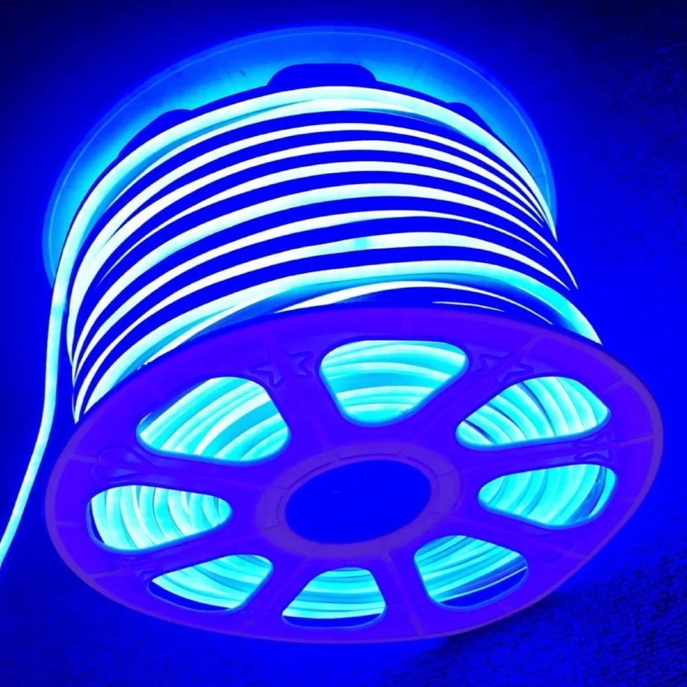 Side-Emitting LED Strip Light Bendable with Plug LED Neon Light Bright Energy Saving Neon Rope Light Christmas Decoration