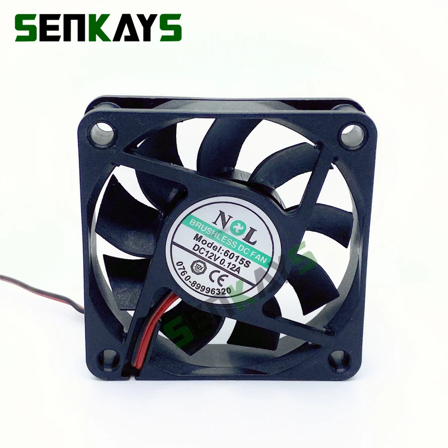 DC12V 6015 60MM 60*60*15MM Cooling Fan Sleeve Bearing Frequency Converter Cooling Fan 2pin