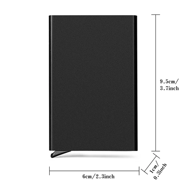 Противокражная идентификационная кредитная карта, тонкие алюминиевые металлические кошельки, карманный телефон, женский и мужской Футляр для кредитных карт