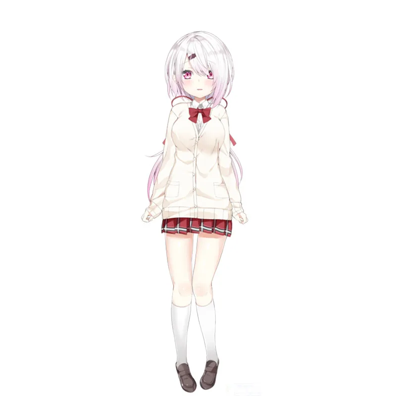 Nijisanji VTuber Shiina Yuika Parrucca Cosplay Anime virtuale Gioco di ruolo Costume da festa Prop Capelli sintetici