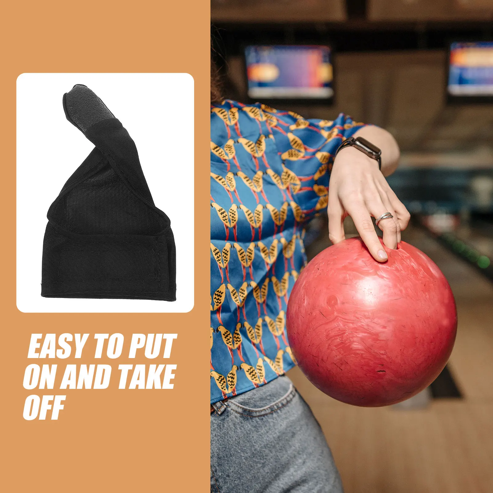 

Bowling Thumb Set Finger Sleeve Protectors Guard Brace Gloves Hand Protective Gear Sleeves