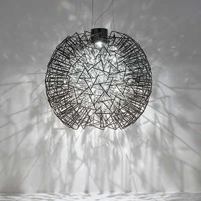 Moderne Sferische Koepelvormige Hanglamp Luxe Goud Zilveren Hanglamp Voor Eetkamer Restaurant Creatieve Paardenbloemlamp