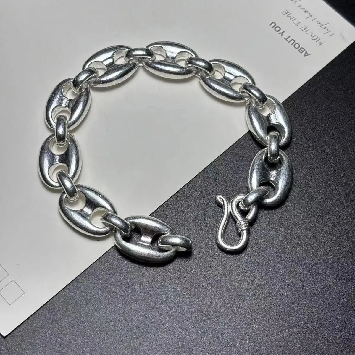 S925 Old Tibetan Silver Seiko Made Buckle Bracelet Lucky Bless Personality Men Women Couple Fashion Accessories Gift