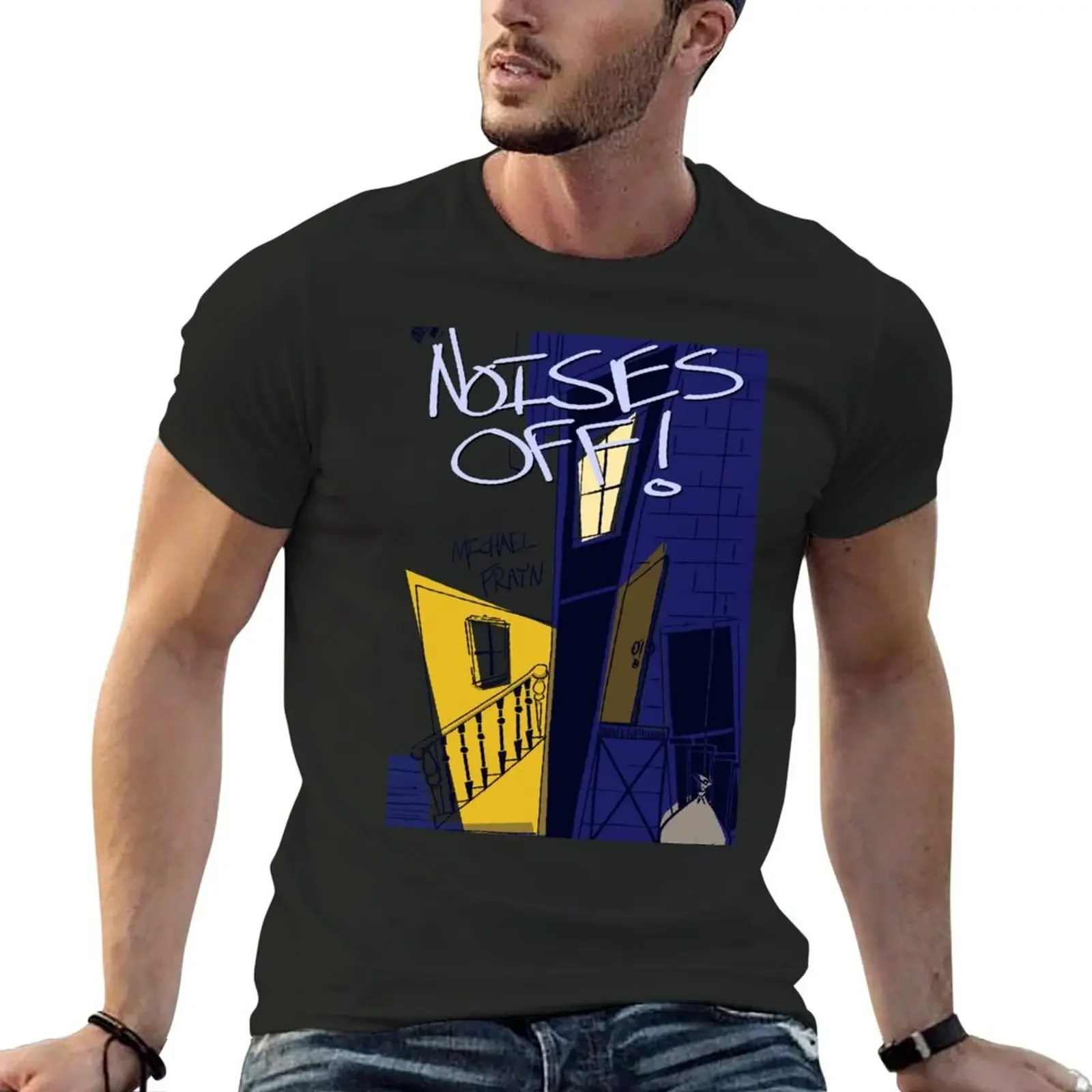 Noises Off Playbill T-Shirt vintage graphic tee oversized summer clothes vintage clothes mens t shirts pack