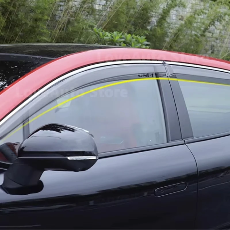 

For Changan UNIT UNI-T 2021-2024 Car Window Visor Door Rain Sun Shield Side Windows Vent Shades Sun Rain Guard