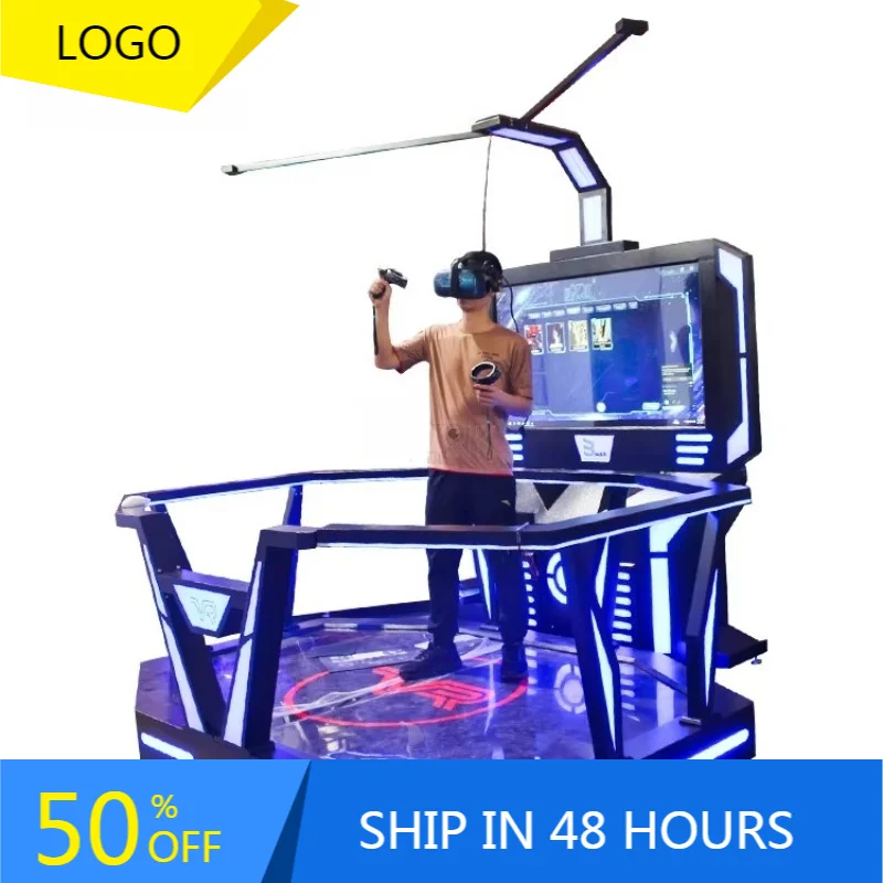 2026 New FL Wholesale Quality 9D Vr Walking Platform Vive Virtual Reality Equipment Flight Simulator Machine for Sale Customized