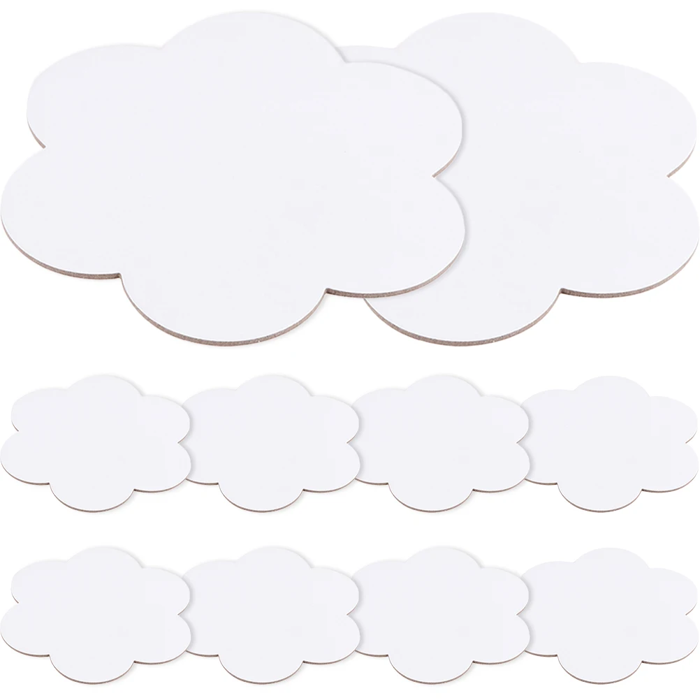 

10pcs Cotton Painting Board Painting Board Small Canvases Round White Kids Practice Tool Panels Drawing Boards