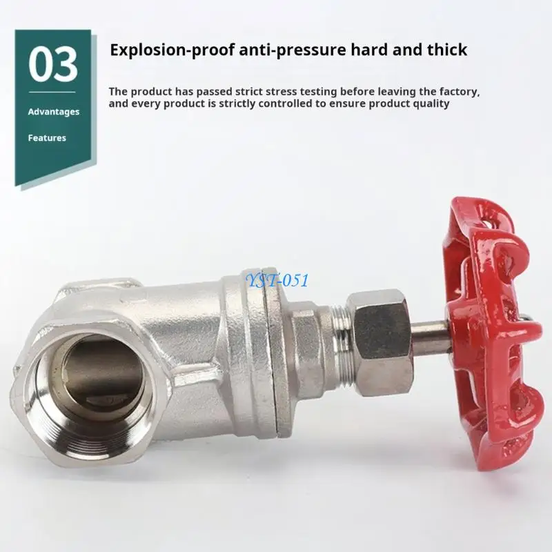 E15A Industrial Grade Stainless Steel Gate Valves 1/2Inch 3/4Inch 1Inch Water Valves for Controlling Water Flows In Pipes