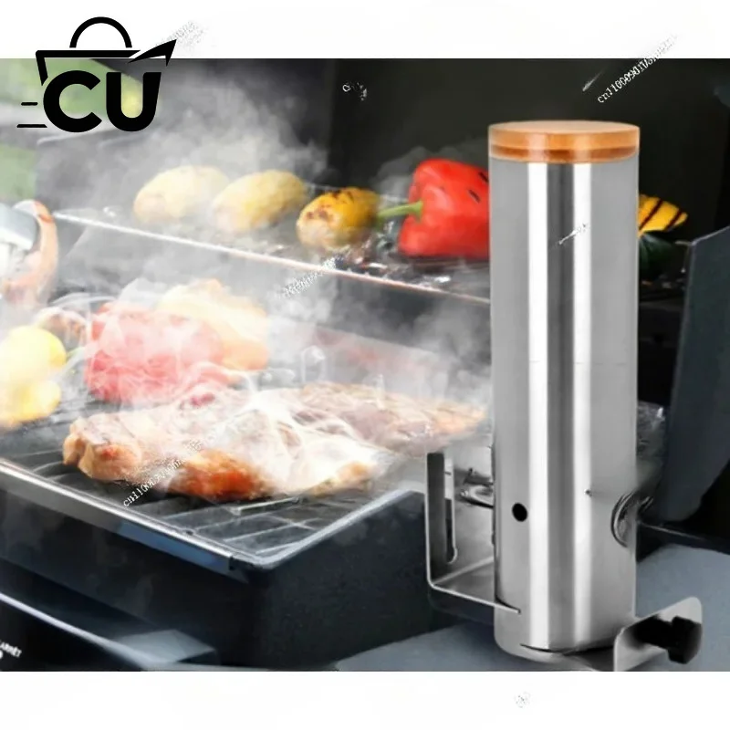 Wood Pellets Outdoor Cold Smoke Generator Portable Electric Smoker with Lid and Air Pump