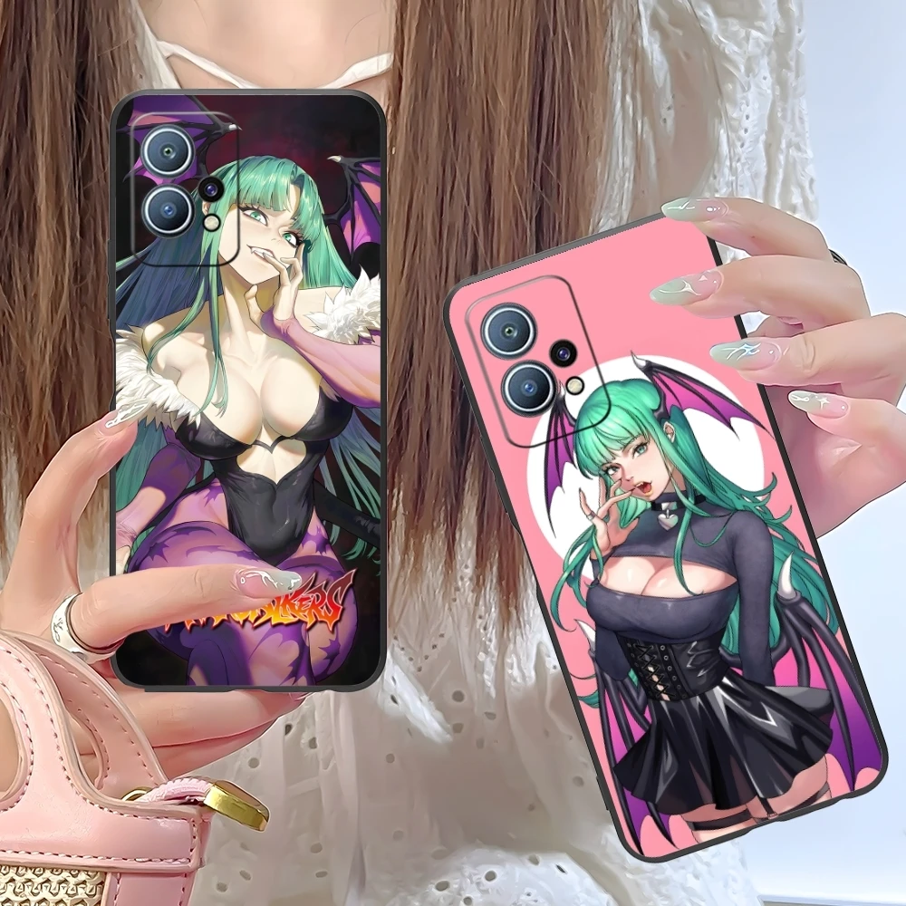 Darkstalkers Morrigan Mobile Cell Phone Case for Huawei P60 P50 P40 P30 P20 P10 P9 P8 Pro Lite Plus Black Soft Phone Cover Shell