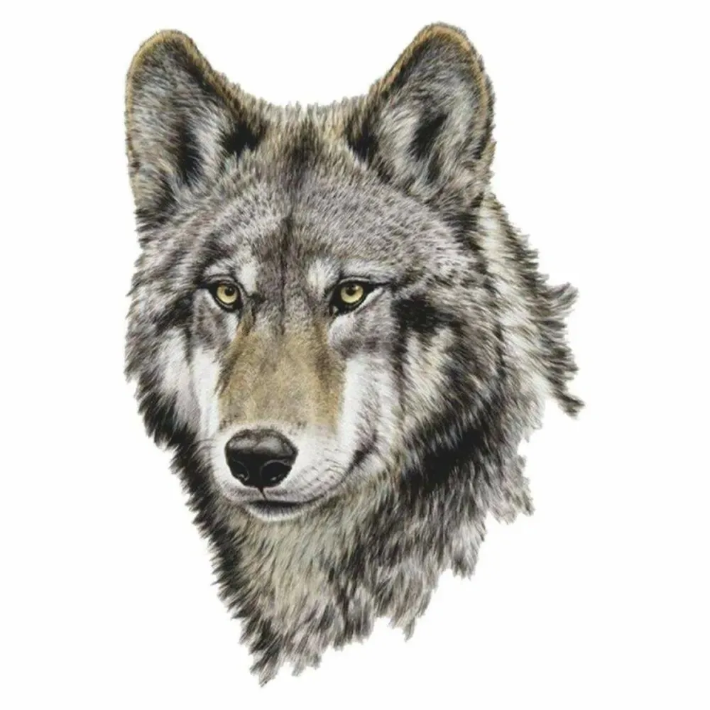 Наклейка Волк Wolf Head Waterproof Car Sticker Decal for Bumper, Window, Laptop, Truck, Motorcycle