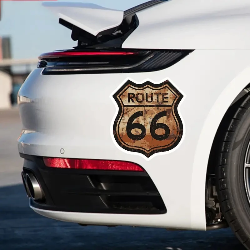 

Route 66 Creative Vinyl Waterproof Stickers Decals For Cars, Laptops, Walls Windows, Bumper