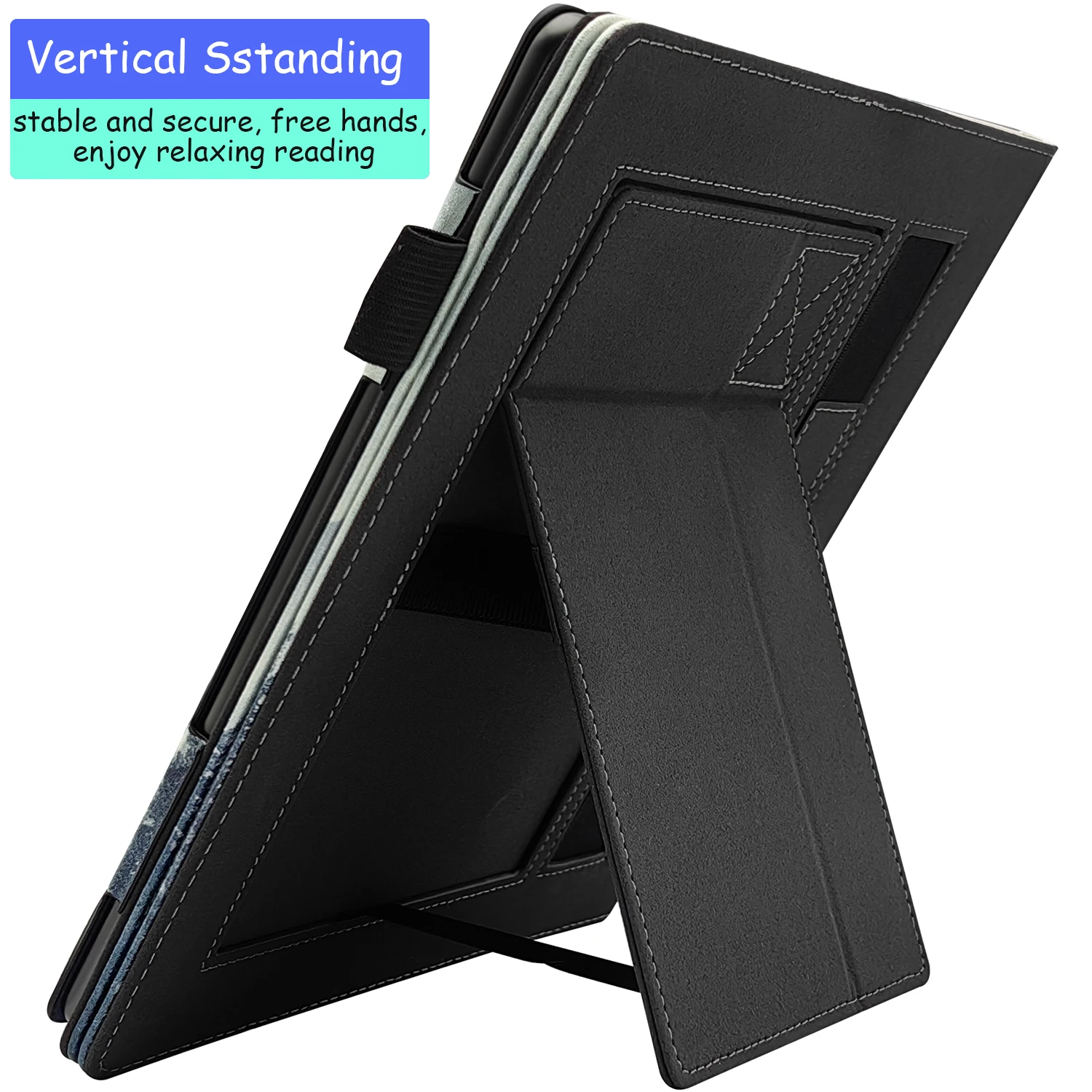 Case for 10.3\'\' BOOX Note Air 4C/ Note Air 3C/3 BW Double Stand Auto Sleep/Wake Cover with Pen Holder/Hand Strap