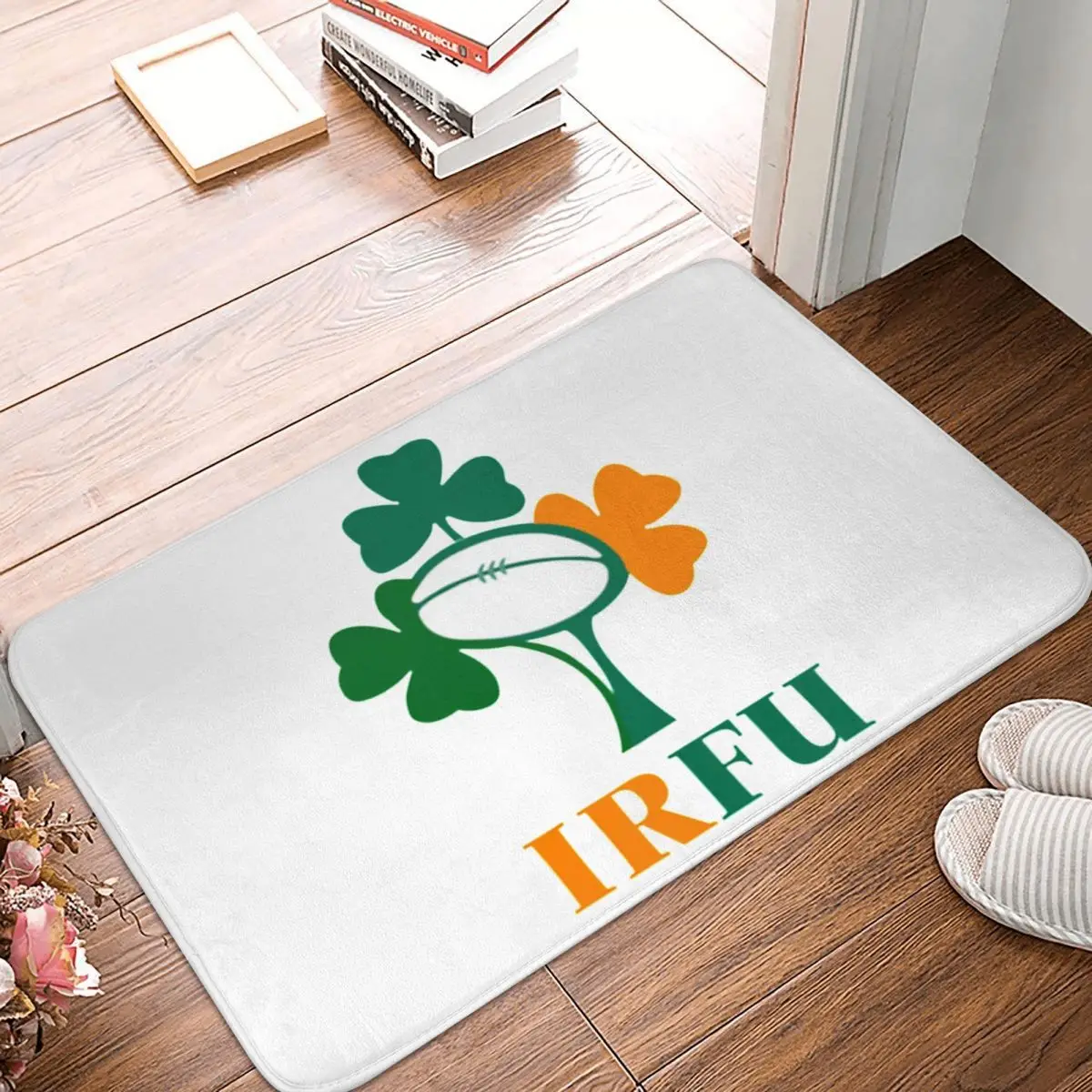 Ireland Rugby Team Non-slip Doormat Floor Mat Sand Scraping Carpet Rug for Kitchen Entrance Home Balcony Footpad Mats