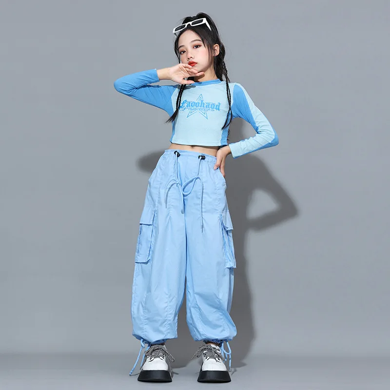 Ropa de baile callejero para niños, dopamina para el día de Año Nuevo, ropa de baile de Jazz para niñas de Hip-hop, modelo de invierno, ropa de rendimiento de pasarela