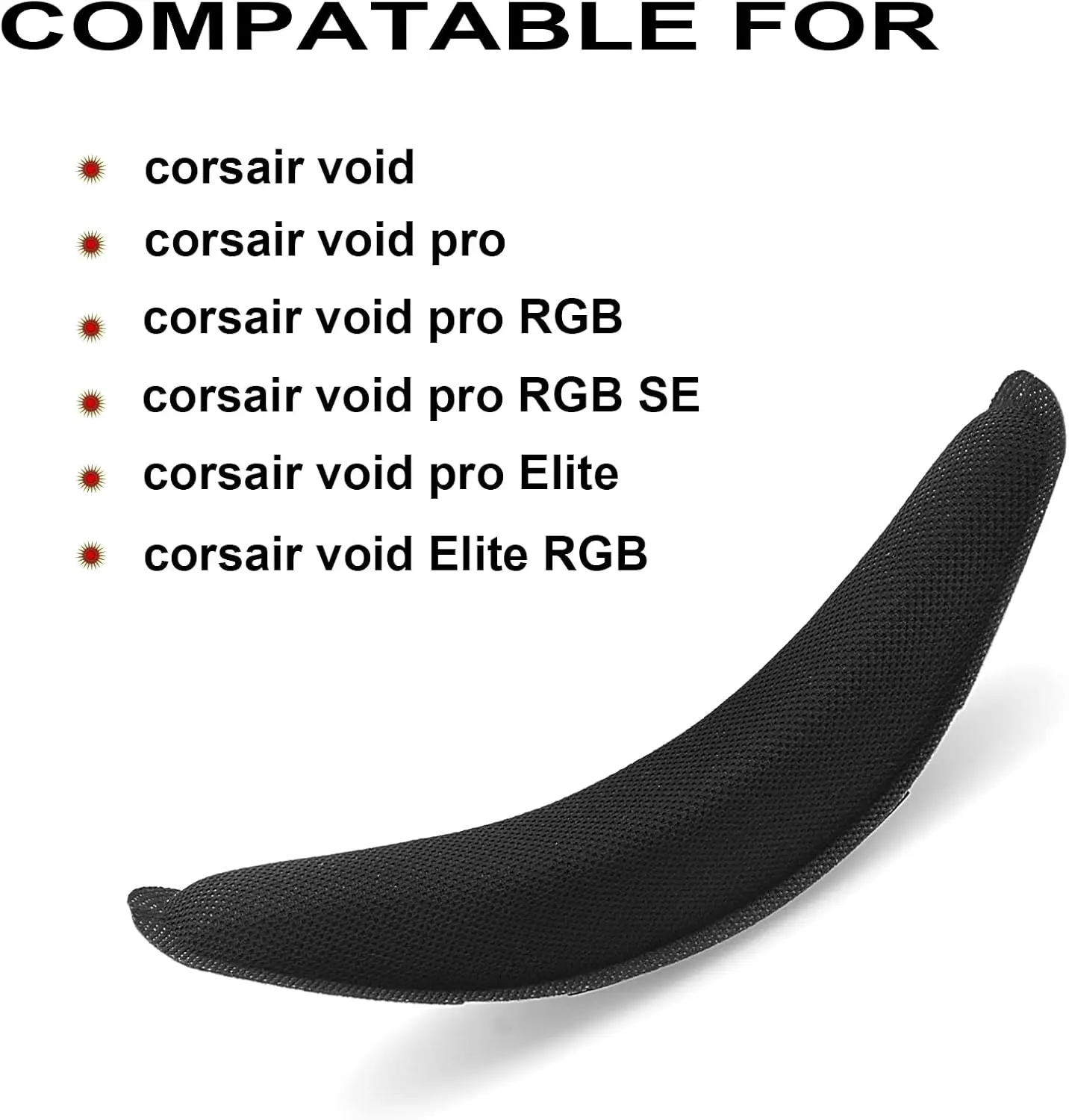 Gvoears Void RGB Headband, Headband Pad Compatible with Corsair Void, Void pro, Void pro RGB, Void Pro RGB SE, Void Pro Elite