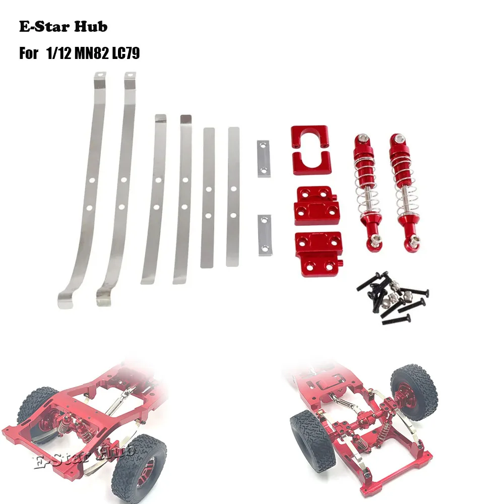 

Rear Axle Fixed Component Shock Absorber Spring Plate for MN82 LC79 Metal Upgrade Parts Kit RC Car OP Accessories Truck Buggy