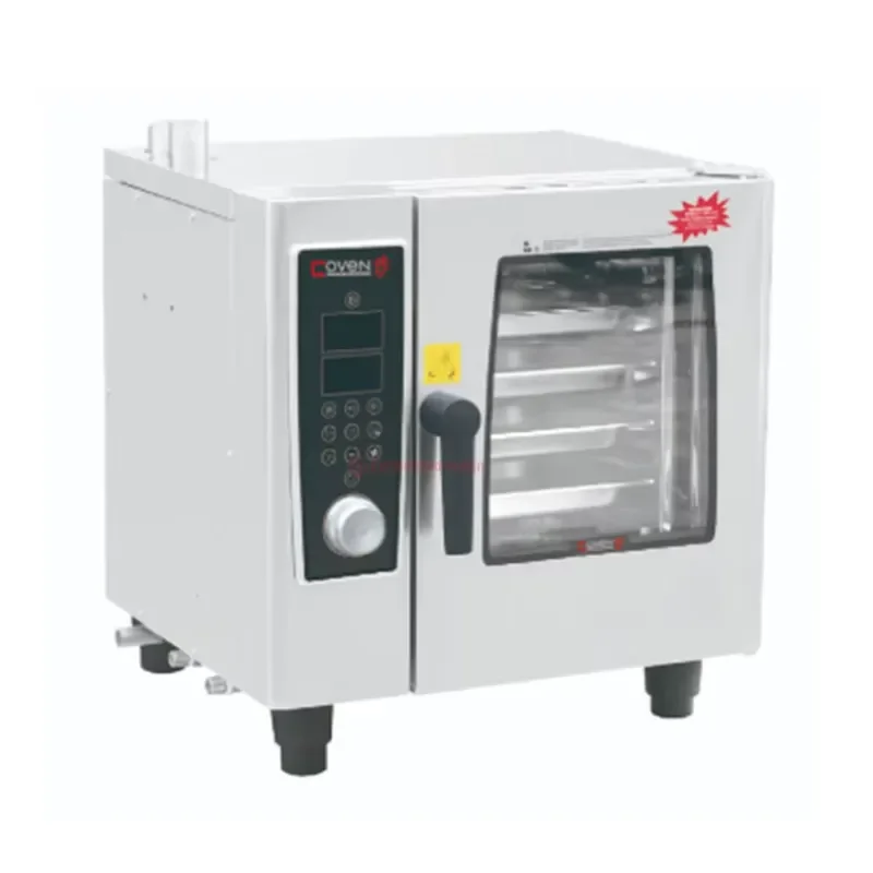 4-1/2 Tray Electric Combi Oven Computerized Steam & Bake Oven