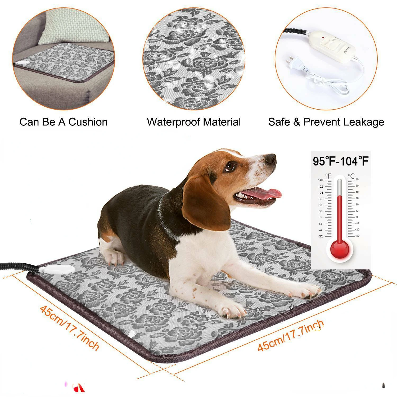 Keep your furry friend warm all winter with this reliable, comfortable, and durable indoor pet heating pad. Stay cozy and snug w