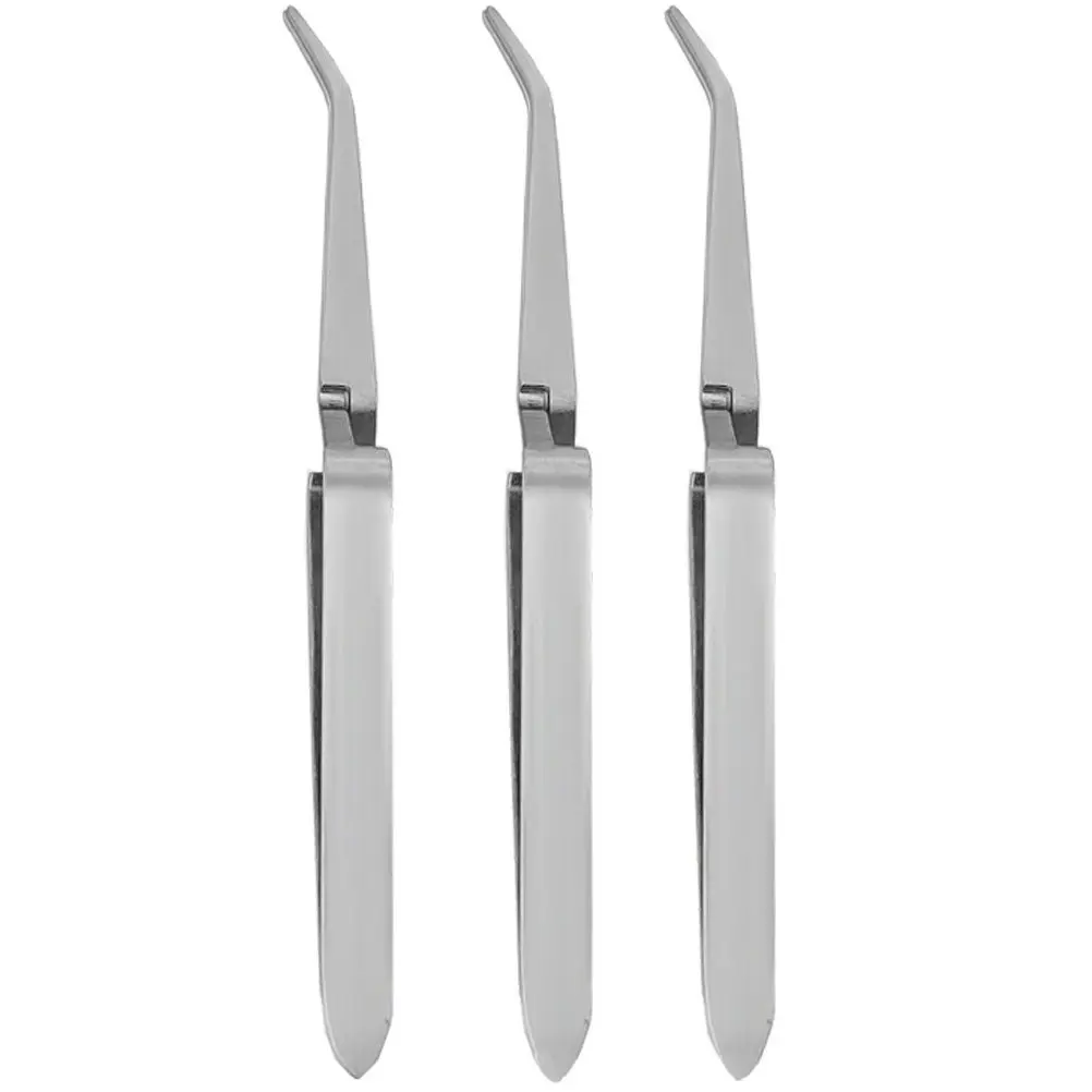 3Pcs Stainless Steel Nail Shaping Clips Manicure Pinching Tools Nail Art Tools Professional Portable Use Tweezers