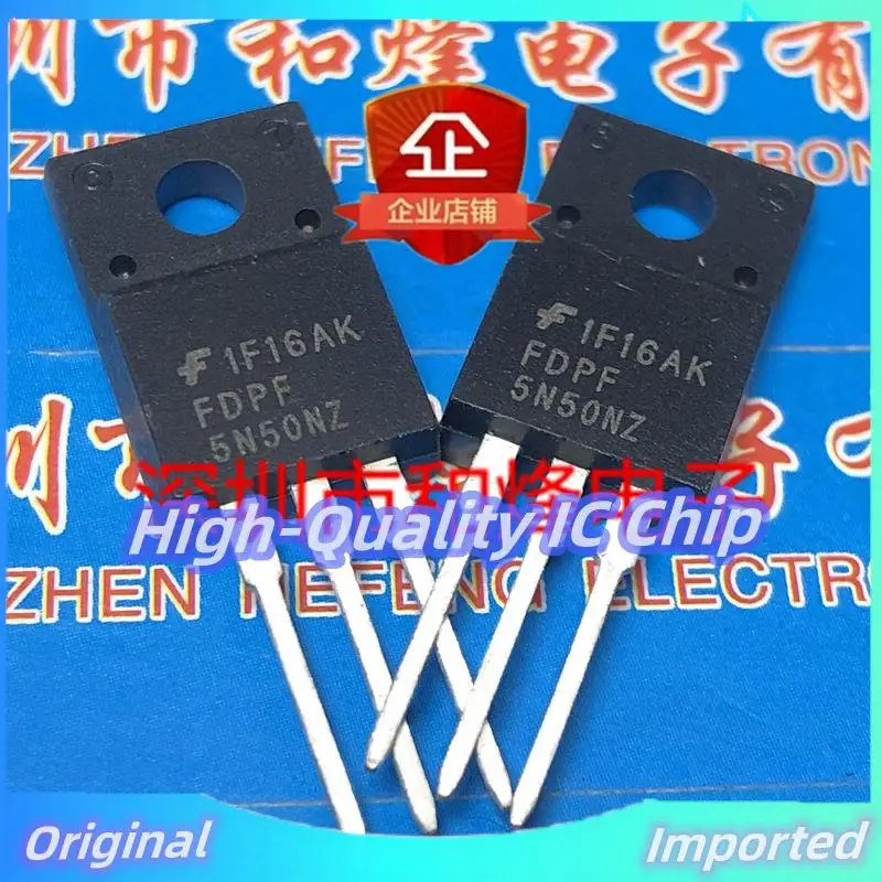 10PCS-30PCS  FDPF5N50NZ  TO-220F 500V 4.2A   Imported Original  Best Quality