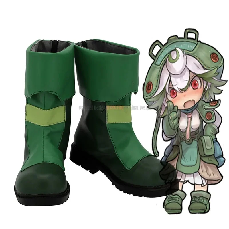 

Prushka Shoes Cosplay Made in Abyss Prushka Cosplay Boots Green Shoes Custom Made Any Size for Unisex Cosplay