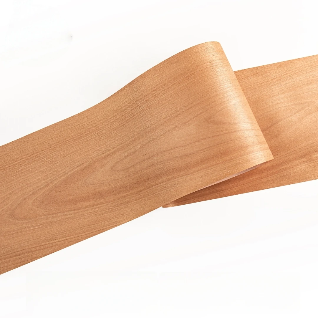 32x250cm Natural Red Walnut Flat Cut Wood Veneer For Furniture Renovation Decoration Cabinetry Speaker Panels DIY Projects