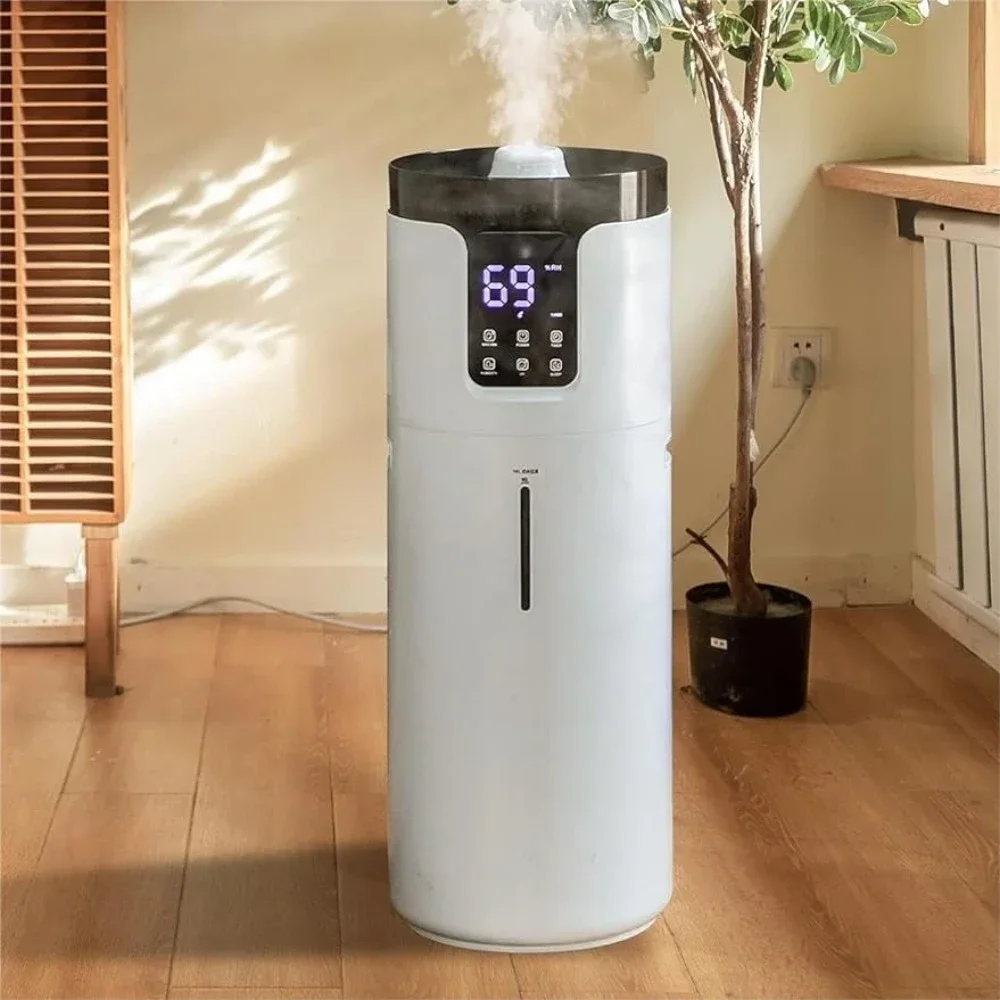 2000 square feet of ultrasonic cold mist humidifier with extension tube and aromatherapy box for the entire house