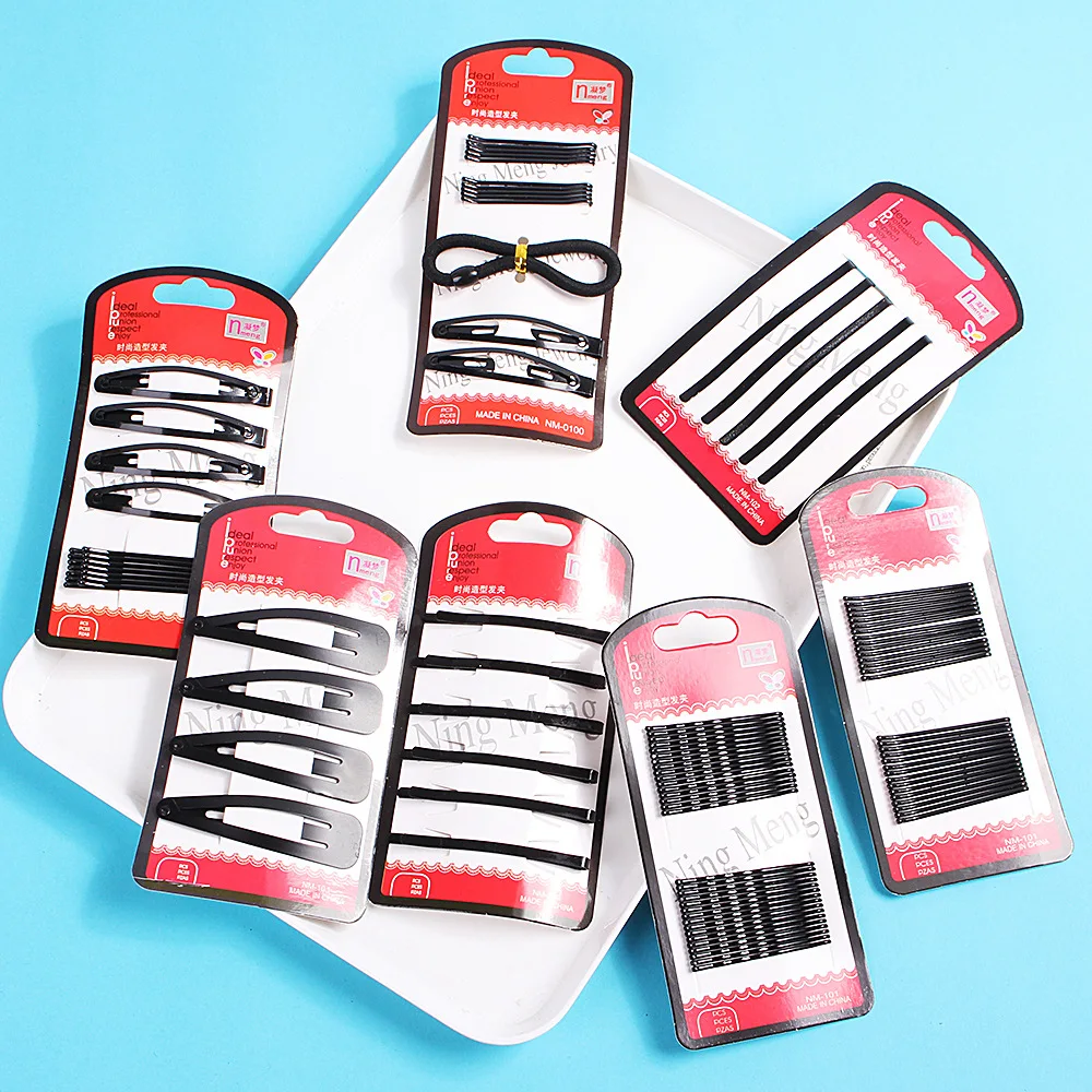 set-di-fermagli-per-capelli-qiyue-versione-coreana-neri-opachi-con-clip-bb-fermaglio-a-disco-e-fermaglio-a-lama-singola-modello-b153
