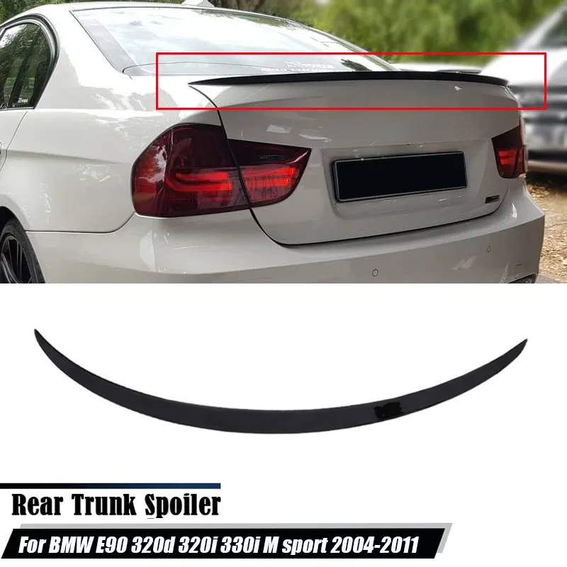 For BMW 3 Series E90 320d 320i 330i M sport 2004-2011 Accessories Car Rear Trunk Boot Lip Spoiler Wing 2005 2006 2007 2008 2009