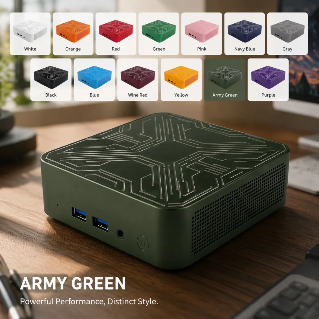 NEW Intel I9 10980HK Quick Mini PC Computer Windows 11 16GB 1/2TB SSD Practical Gaming Computer WiFi 6 Office Mini Desktop