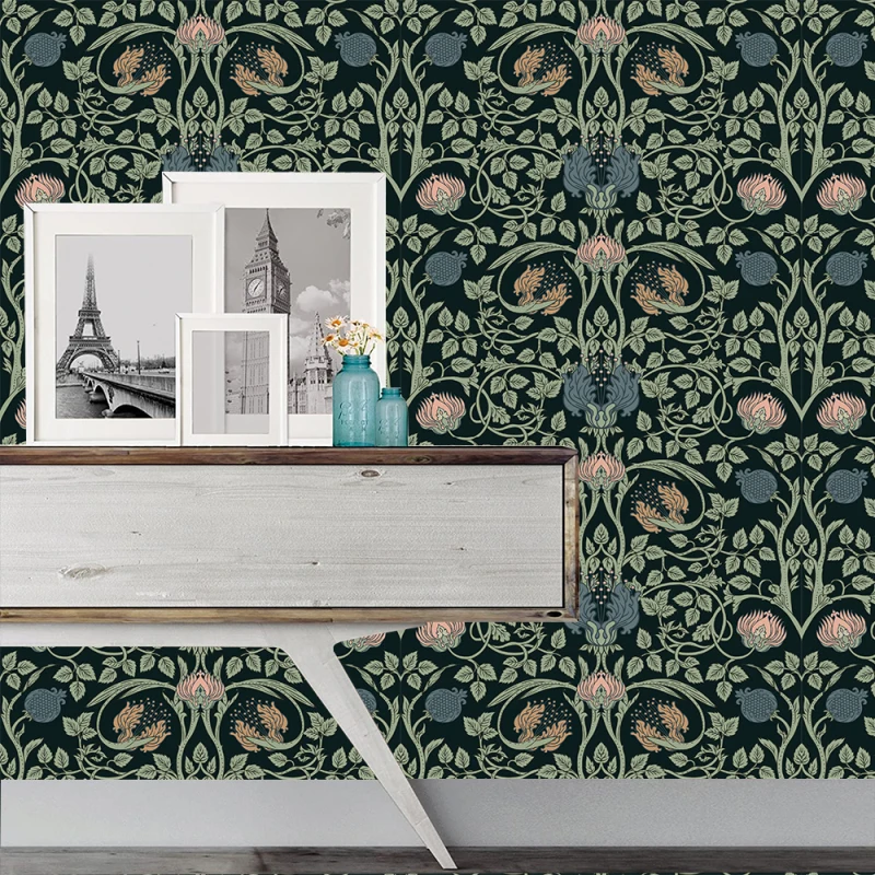 Custom mural American plants flowers wallpaper 3d leaves living room TV background wall papel de parede wallpapers home decor