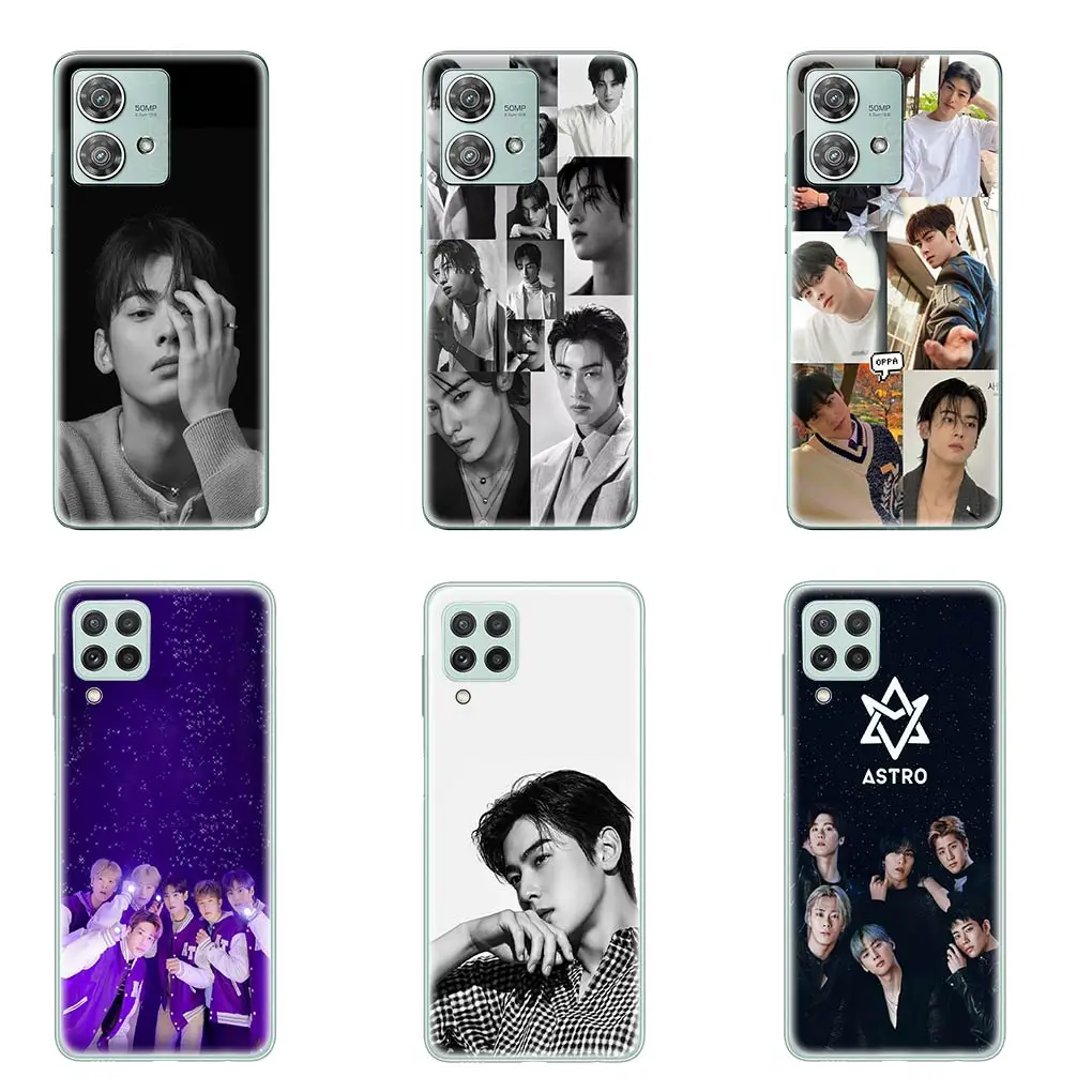 Cha EunWoo Lee Dong min Eun Woo Phone Cover for Motorola Moto Edge 40 Pro 30 neo 20 Fusion Ultra G200 E22 E40 E30 E22I Soft Case