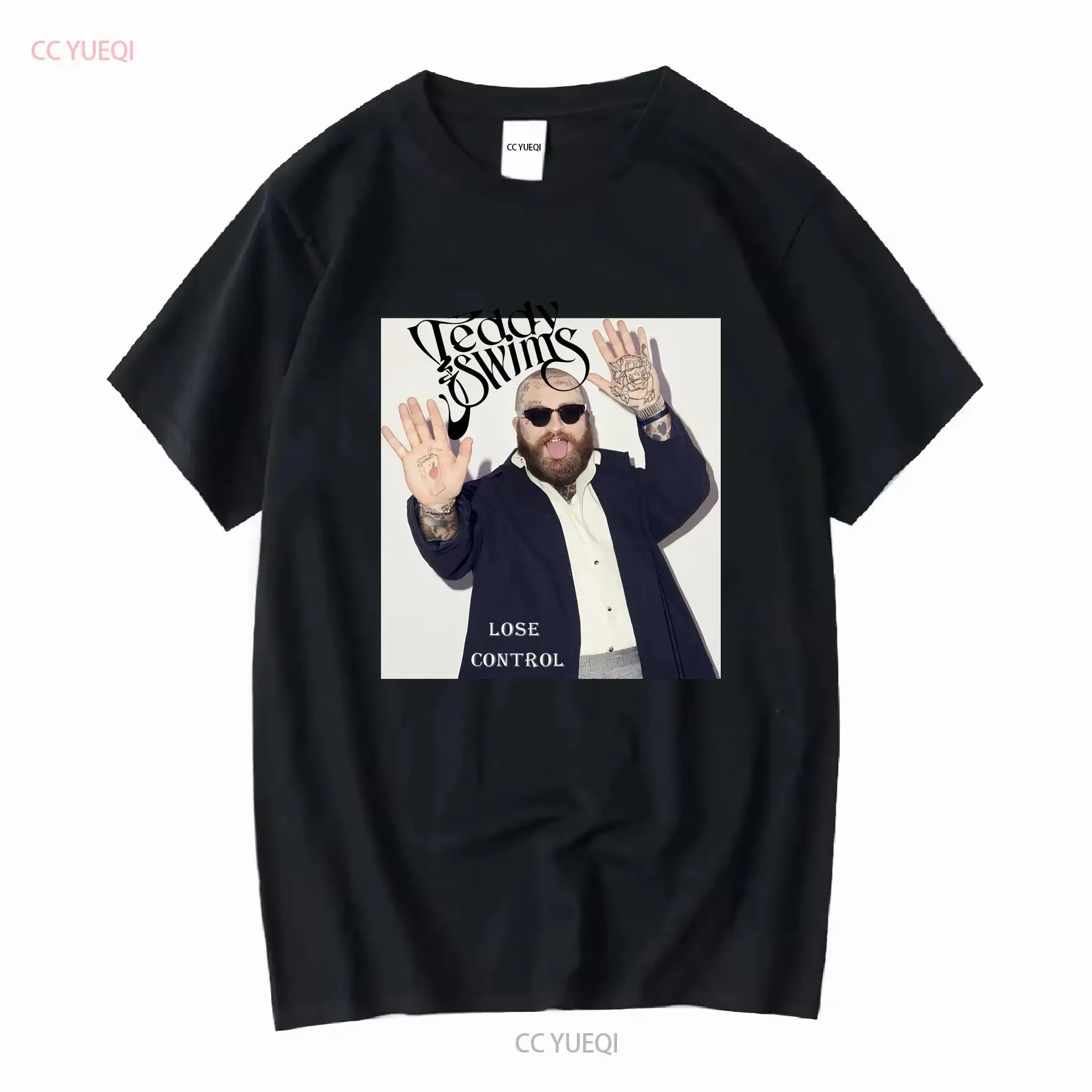 

Футболка с альбомом Teddy Swims «Lose Control», все размеры, с длинными или короткими рукавами, винтажная, смытовая, слегка повседневная, универсальная, удобная
