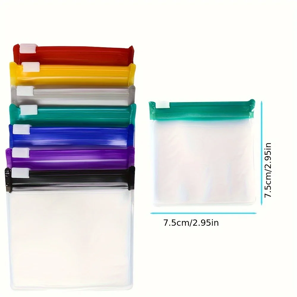 Colourful EVA Pill Bag Self-sealing Bag Extra Small thickened cute mini dispensing pills plastic sealing sealing bag