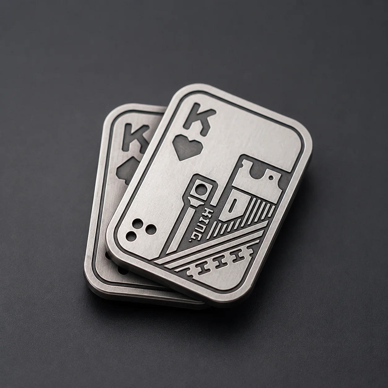 

AK Metal Magnetic Fidget Slider Stress Relief Push Card Poker Coin Anxiety EDC Adult Fidget Toy Sensory Handheld Pocket Size