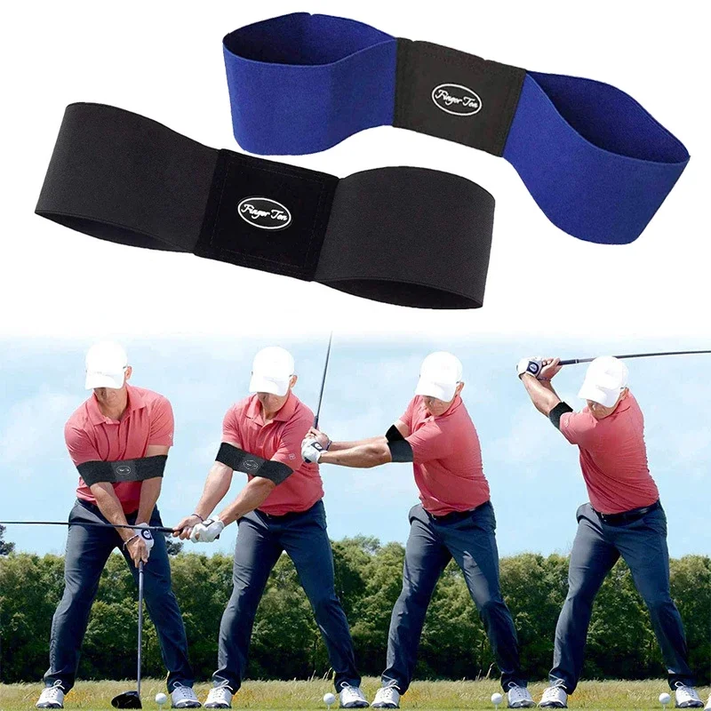 

Hot Sale Professional Elastic Golf Swing Trainer Arm Band Belt Gesture Alignment Training Aid for Practicing Guide