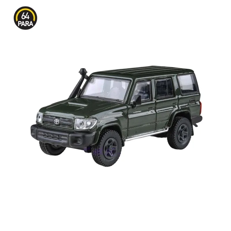 

Pre-sale PARA 1:64 Toyota Land Cruiser LC76 cast alloy model of a static car, a collectible decoration item for boys' toys.