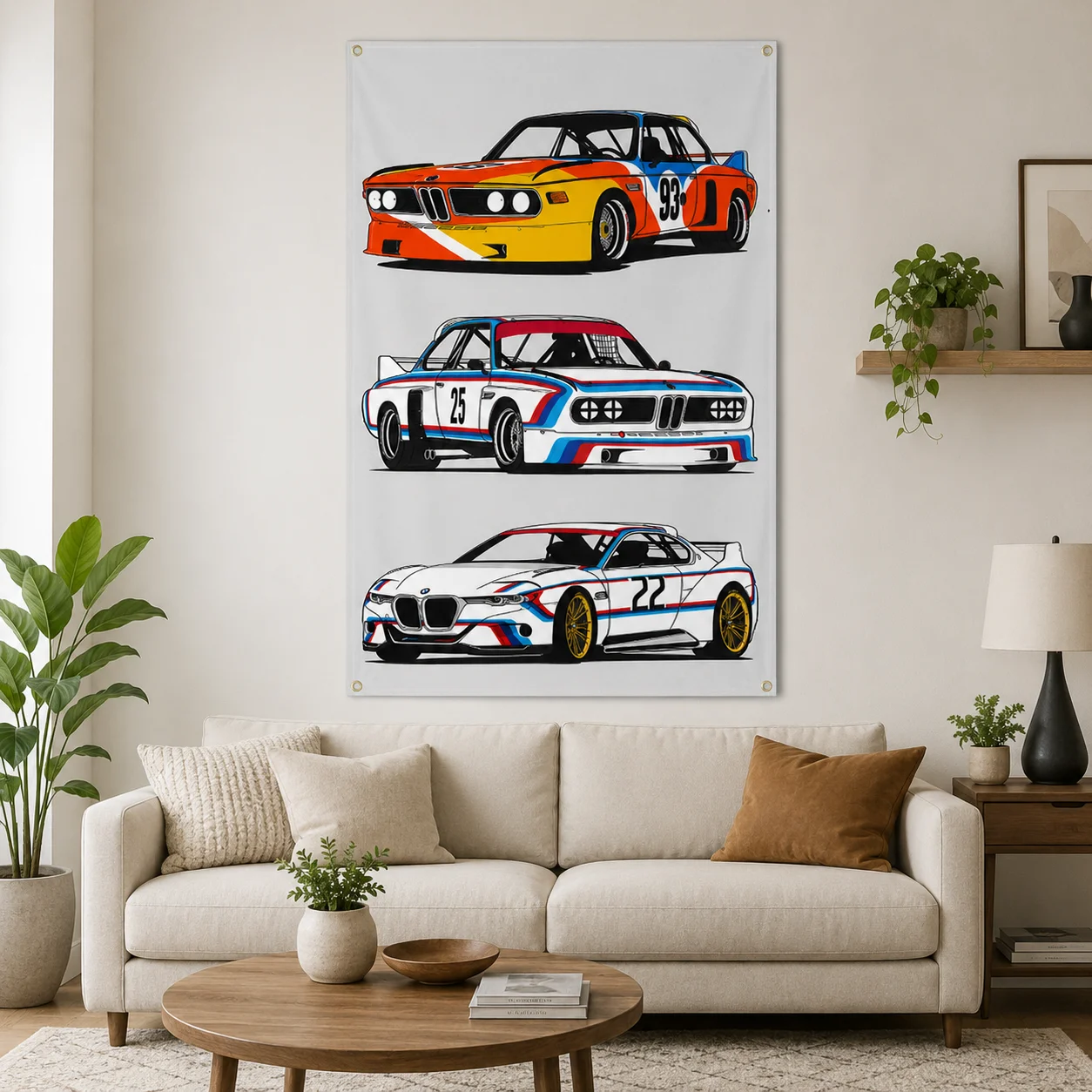 B Racing Car Flag Polyester Printed German Car Poster Banner For Decor Room Decor