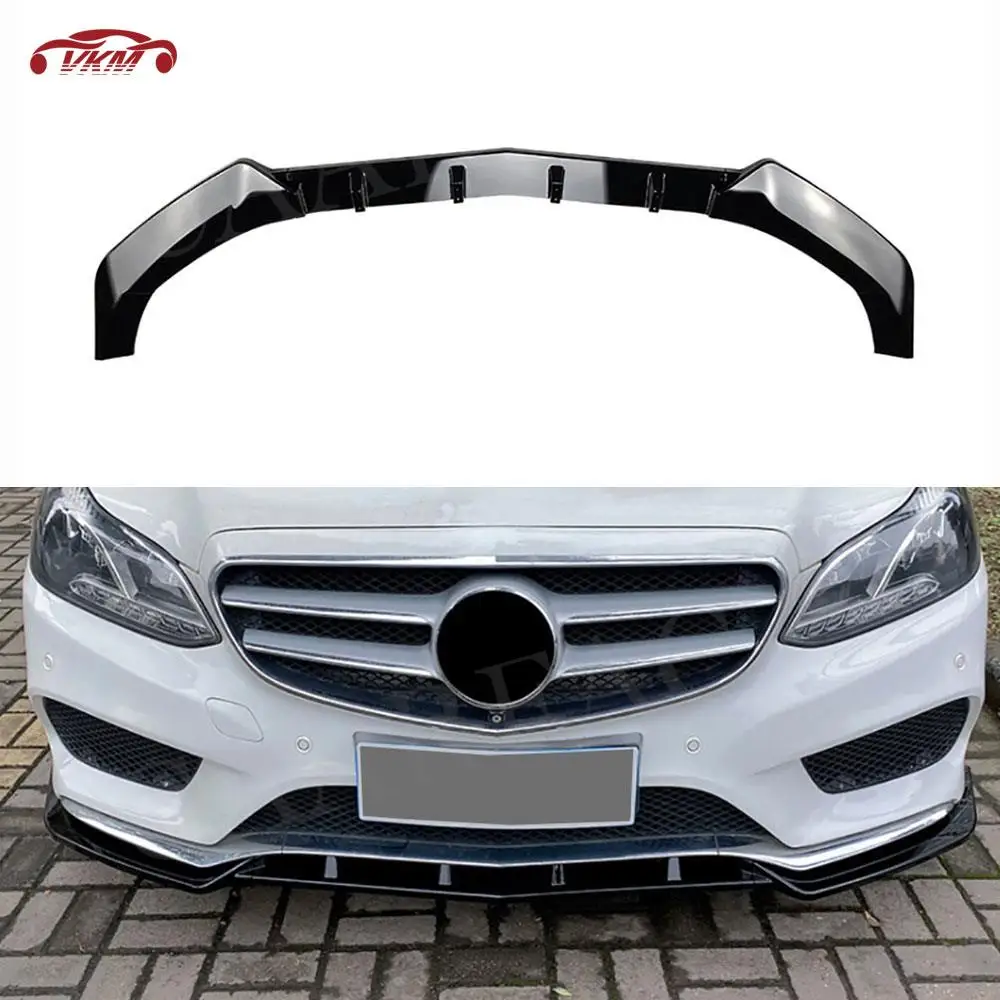 

Car Front Bumper Lip Bodykit Splitter Front Chin Spoiler Accessories For Mercedes Benz W212 E250 E350 E400 E550 Sport 2013- 2015