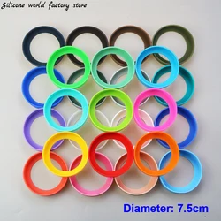 28 Colors 7.5CM Silicone Cup Bottom Cover 75MM Cup Bottom Ring Coaster Sleeve Sheath Wear-resistant Anti-fall Bottom Cover