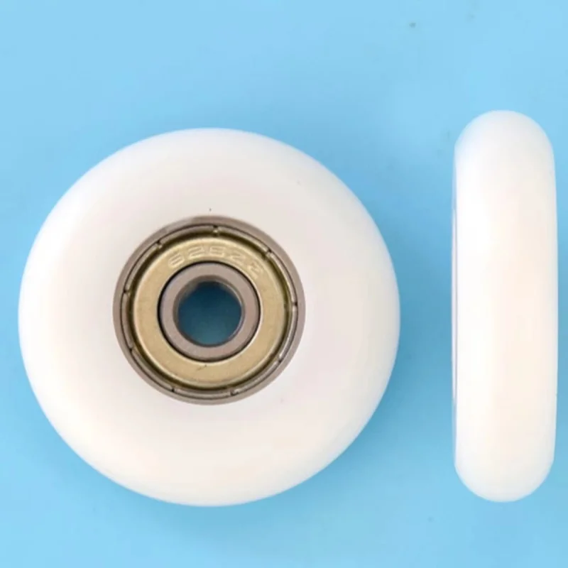 10Pcs 626ZZ bearing wrapped plastic pulley pom polyoxymethylene plastic nylon pulley guide roller pulley silent R626