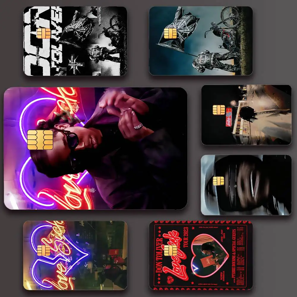 Rapper Don Toliver Love Sick Poster Credit Skin Cover Card Stickers 4PCS Film Bus Pass Front Decoration Bank Debit Waterproof