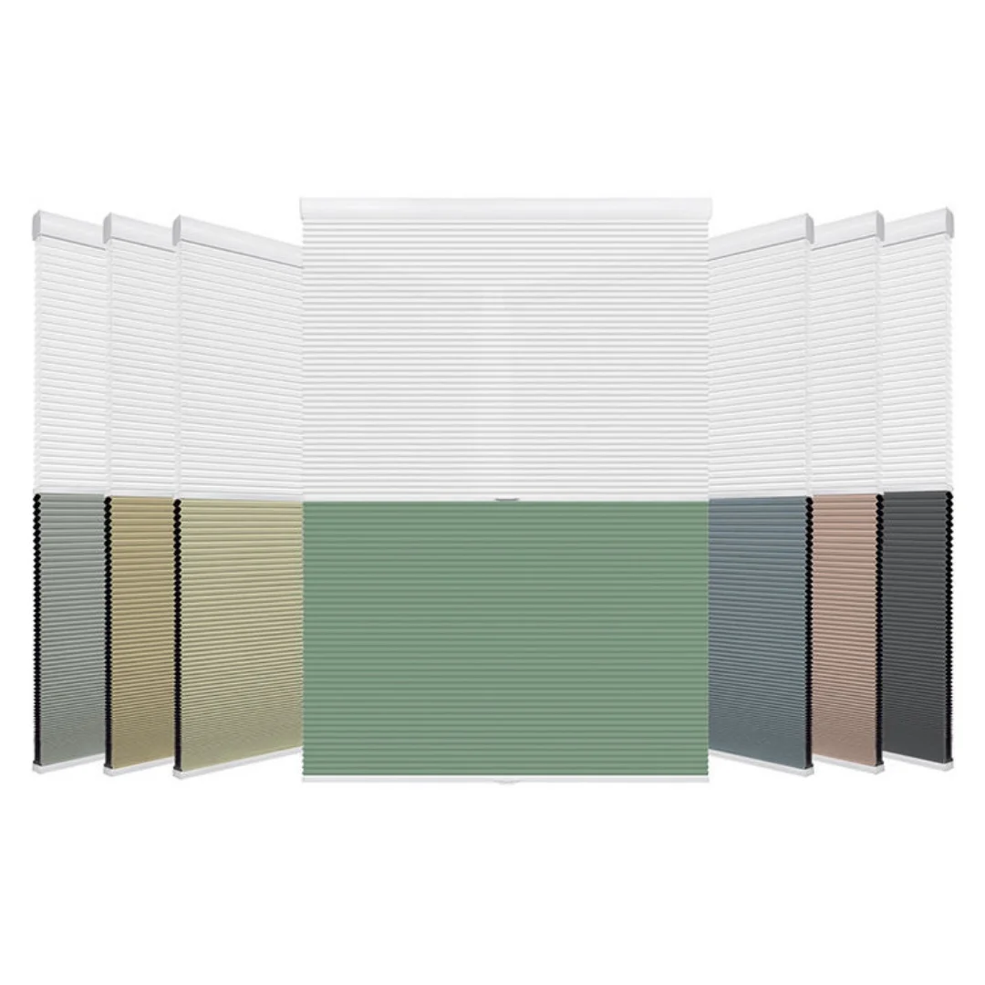 2026 European Hot Selling Block Lighting Noise and Sound Insulation Manual Day And Night Honeycomb Blinds For Bedroom